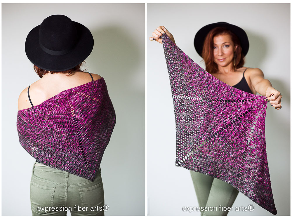Stingray Crochet Wrap Pattern - Expression Fiber Arts | A Positive ...