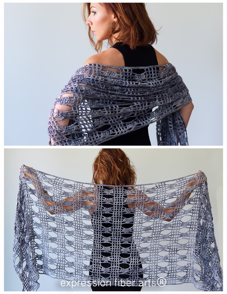 how to crochet this Hoover Dam Crochet Shawl Pattern