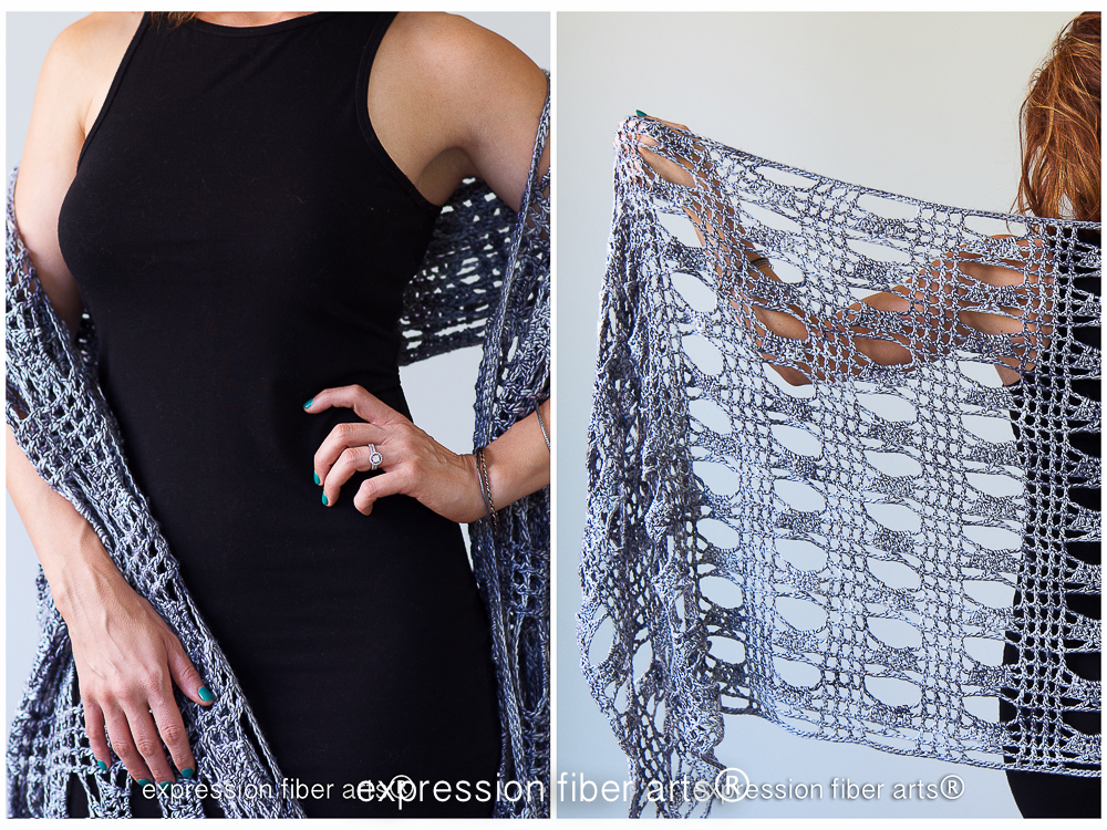 how to crochet this Hoover Dam Crochet Shawl Pattern