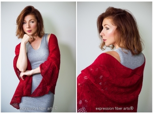 how to knit this autumn cascade shawl - a perfect cozy wrap!