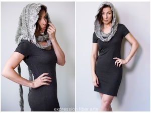 Silverberry Hood knitted pattern by Emily Walton for Expression Fiber Arts