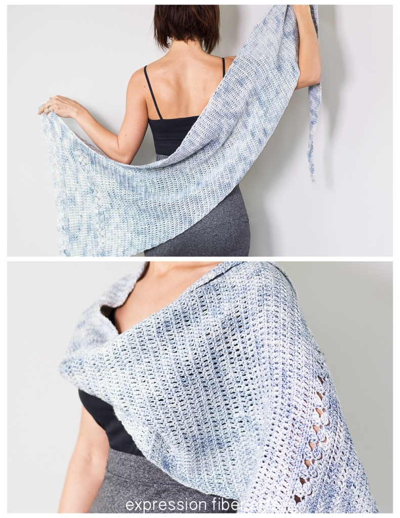 how to crochet this snowflake asymmetrical shawl pattern