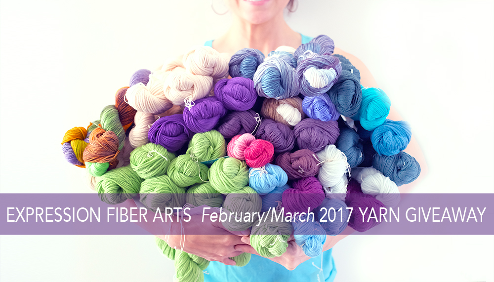 Enter now to win this HUGE Expression Fiber Arts Yarn Giveaway!