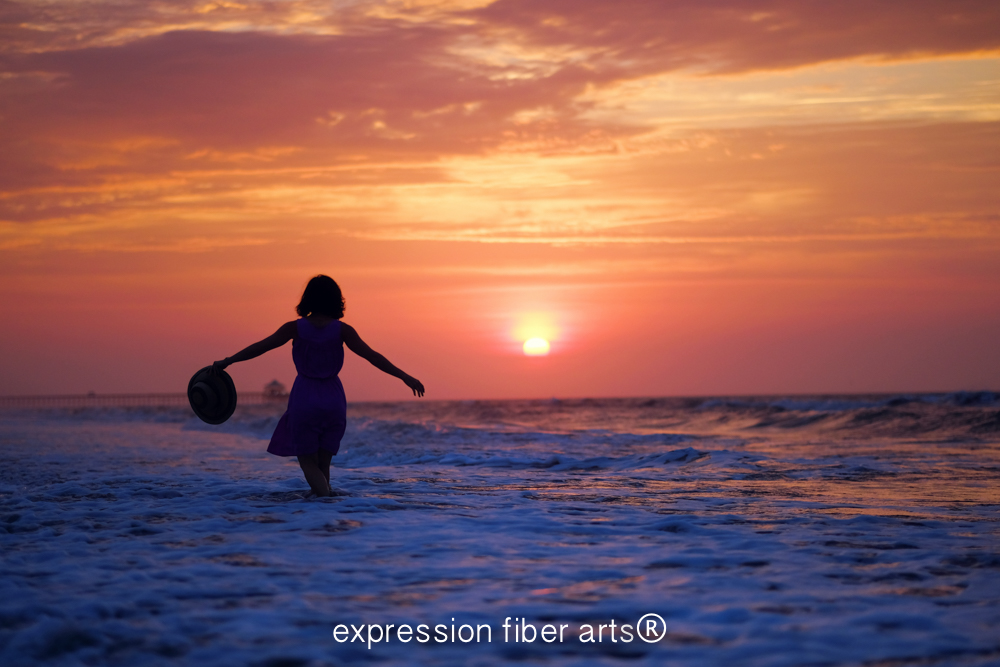 chandi expression fiber arts sunset charleston folly beach south carolina