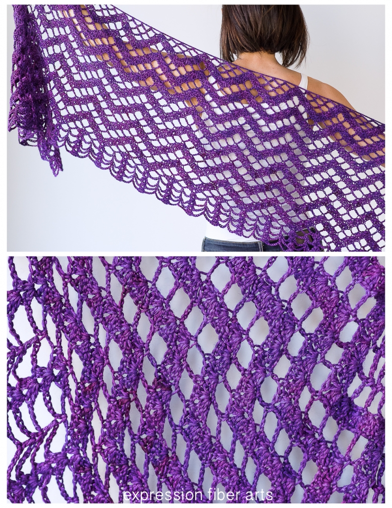 how to crochet this Date Night Wrap - Shawl Pattern