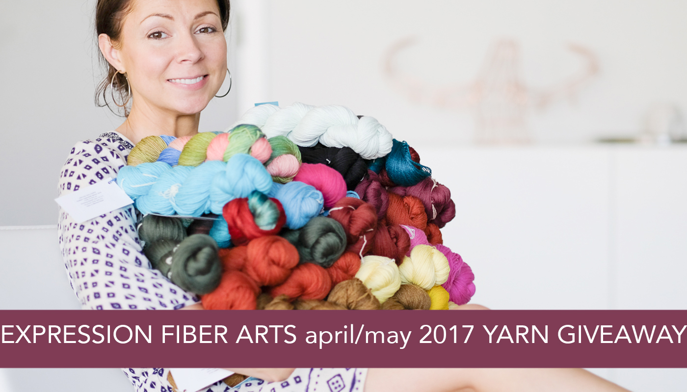 HUGE Yarn Giveaway! Expression Fiber Arts - ends May 15th, 2017. Enter now!