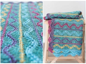 how to crochet this adorable Squiggles Baby Blanket Pattern