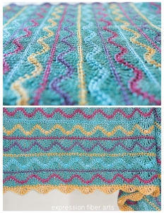 how to crochet this adorable Squiggles Baby Blanket Pattern