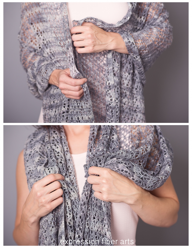 Midnight Grove Knitted Lace Shawl/ Wrap Pattern