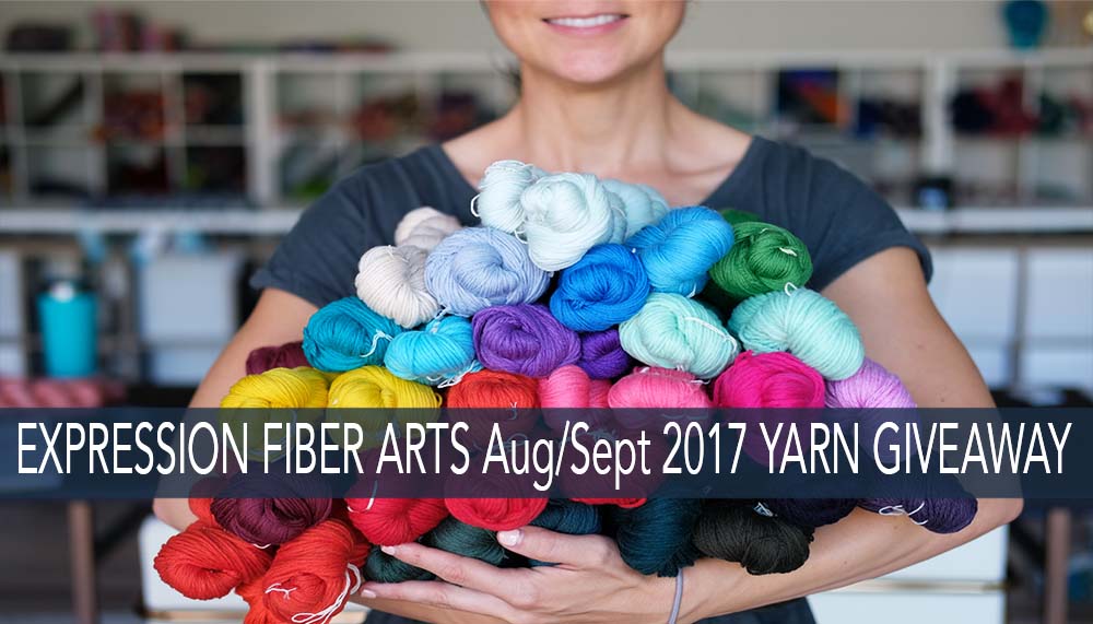 HUGE Yarn Giveaway! Enter now. Ends Sept 15th, 2017 - by Expression Fiber Arts