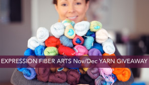 Huge yarn giveaway by expression fiber arts! Ends Dec 31st, 2017. Enter now!