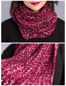 Exodus Cowl Knitting Pattern by expression fiber arts