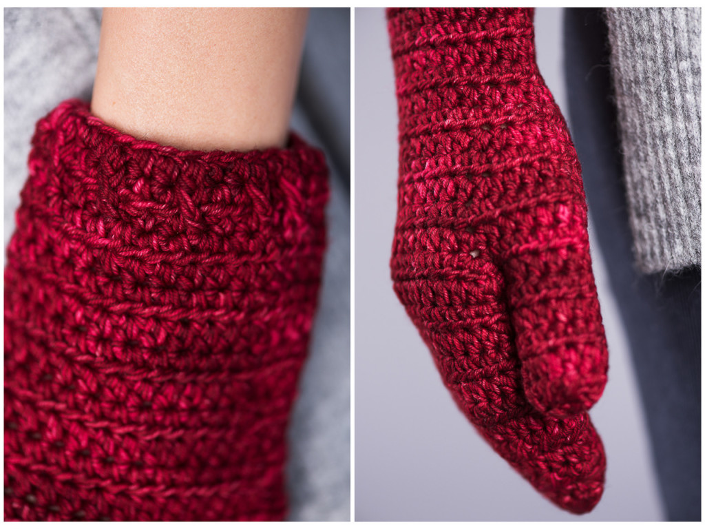 Warm and Toasty Crochet Mitten Pattern - 3 sizes - child - adult