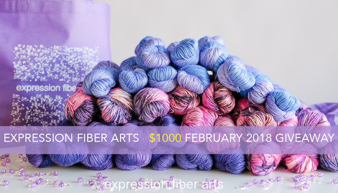 February 2018 Expression Fiber Arts Yarn Giveaway - Expression