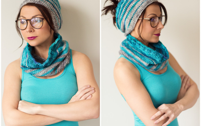 how to knit this matching cowl and ear warmer pattern