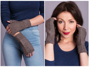 Kanbalar Knitted Fingerless Mitts Pattern by Emily Walton for Expression Fiber Arts