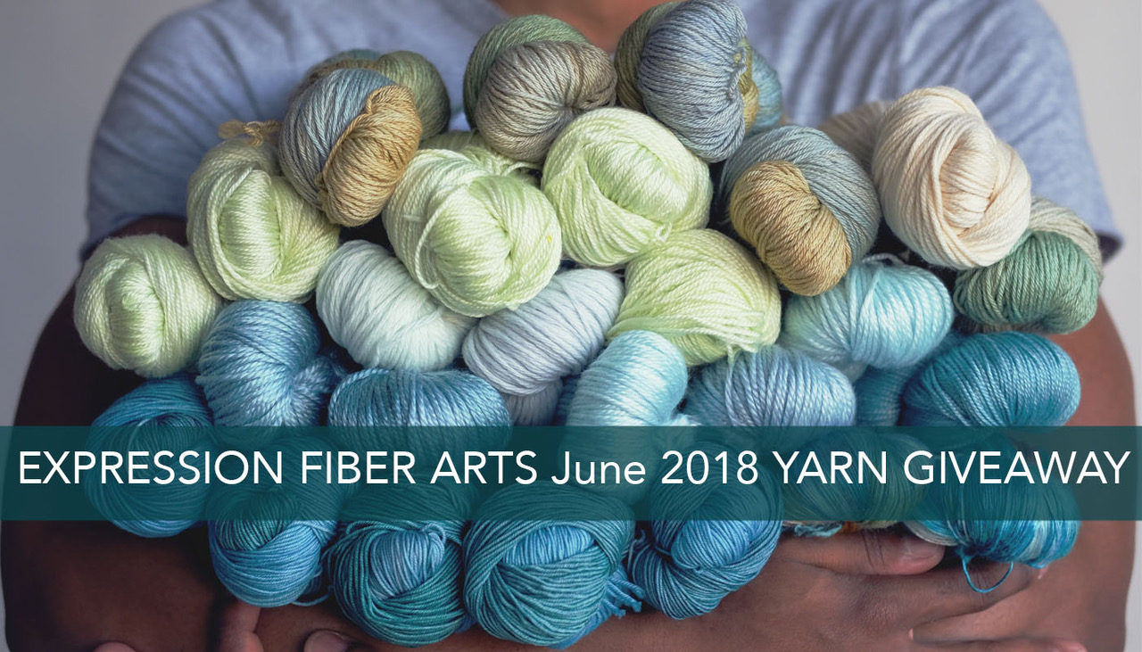 HUGE June 2018 Hand Dyed Yarn Giveaway - Expression Fiber Arts