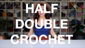 how to work a half double crochet stitch - it's easy!
