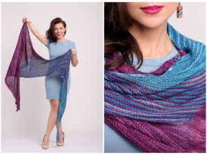 Muscadine - easy knitted shawl pattern