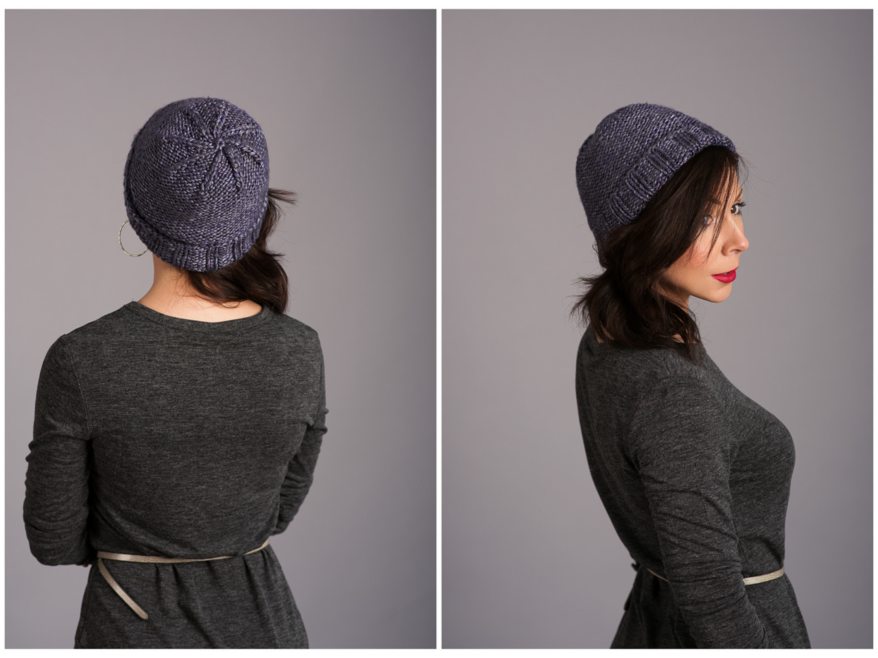 purlside free knitted hat pattern using worsted weight yarn