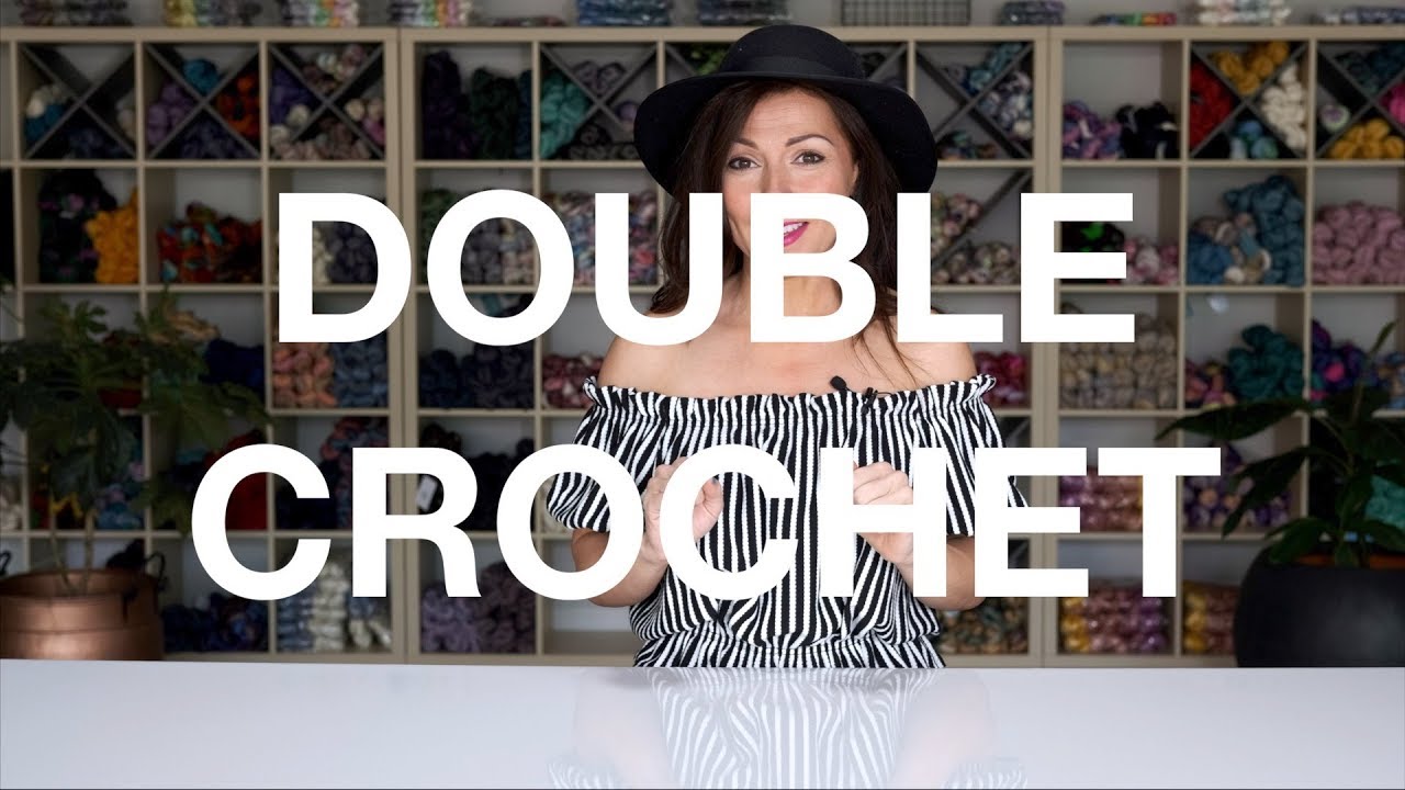 how to work a double crochet stitch