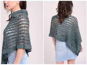 Gulf Breeze crochet poncho pattern