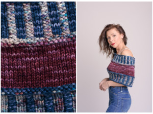 how to knit corrugated ribbing - free knitted shrug pattern