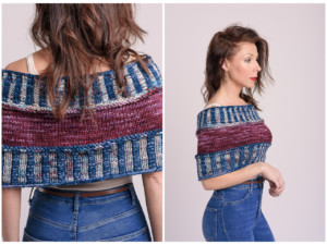 how to knit corrugated ribbing - free knitted shrug pattern