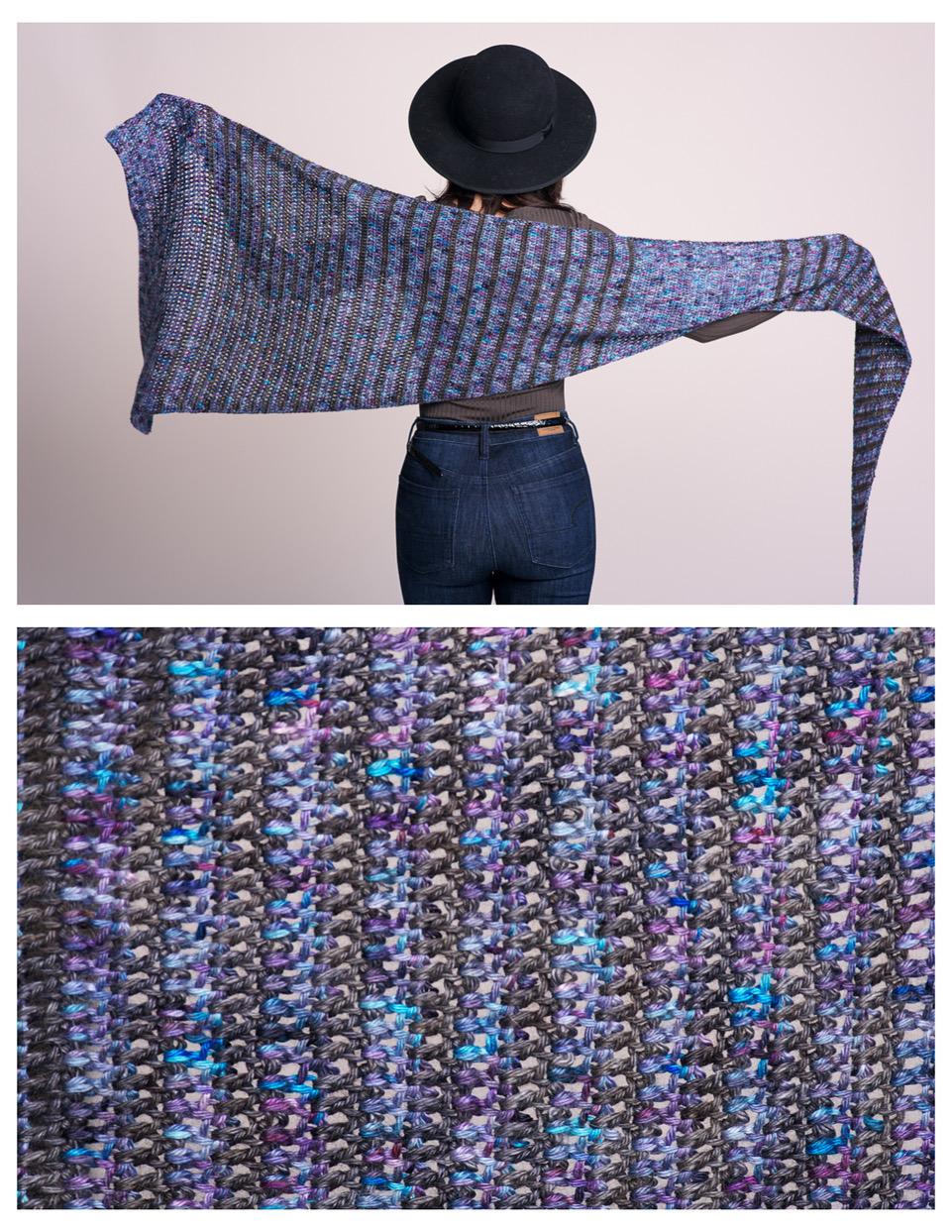 double crochet triangle shawl pattern