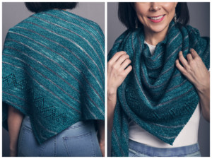 triangle knitted shawl pattern