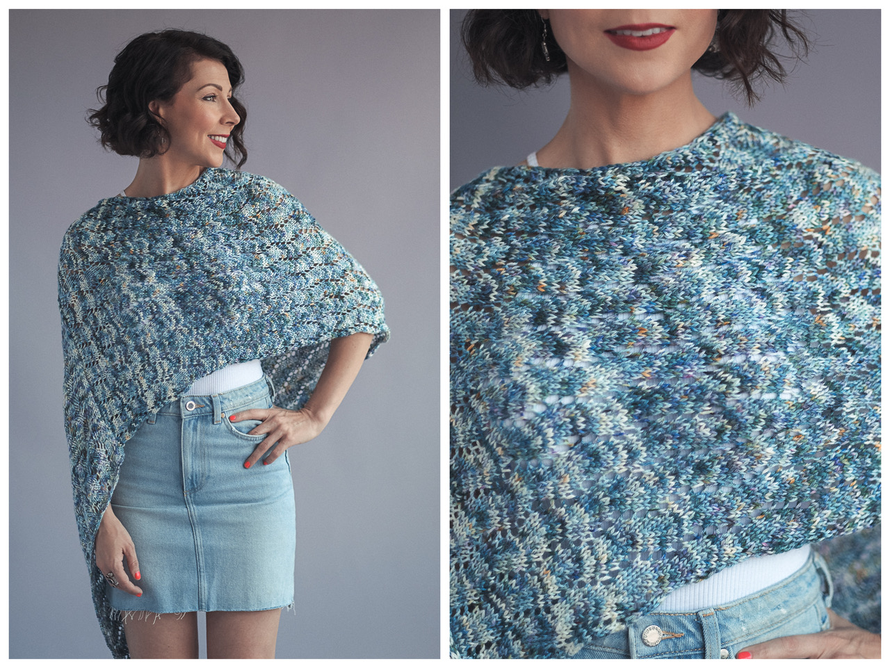 Multnomah Poncho - Easy Knitting Pattern with Video ...