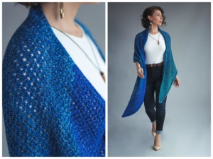 free knitted beginner easy shawl pattern