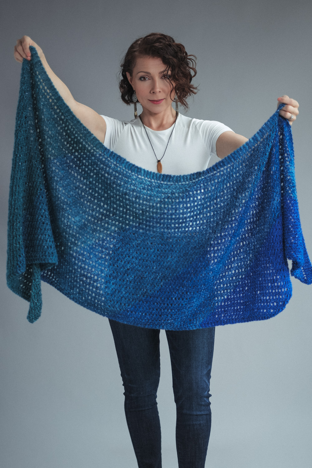 free knitted beginner easy shawl patterns