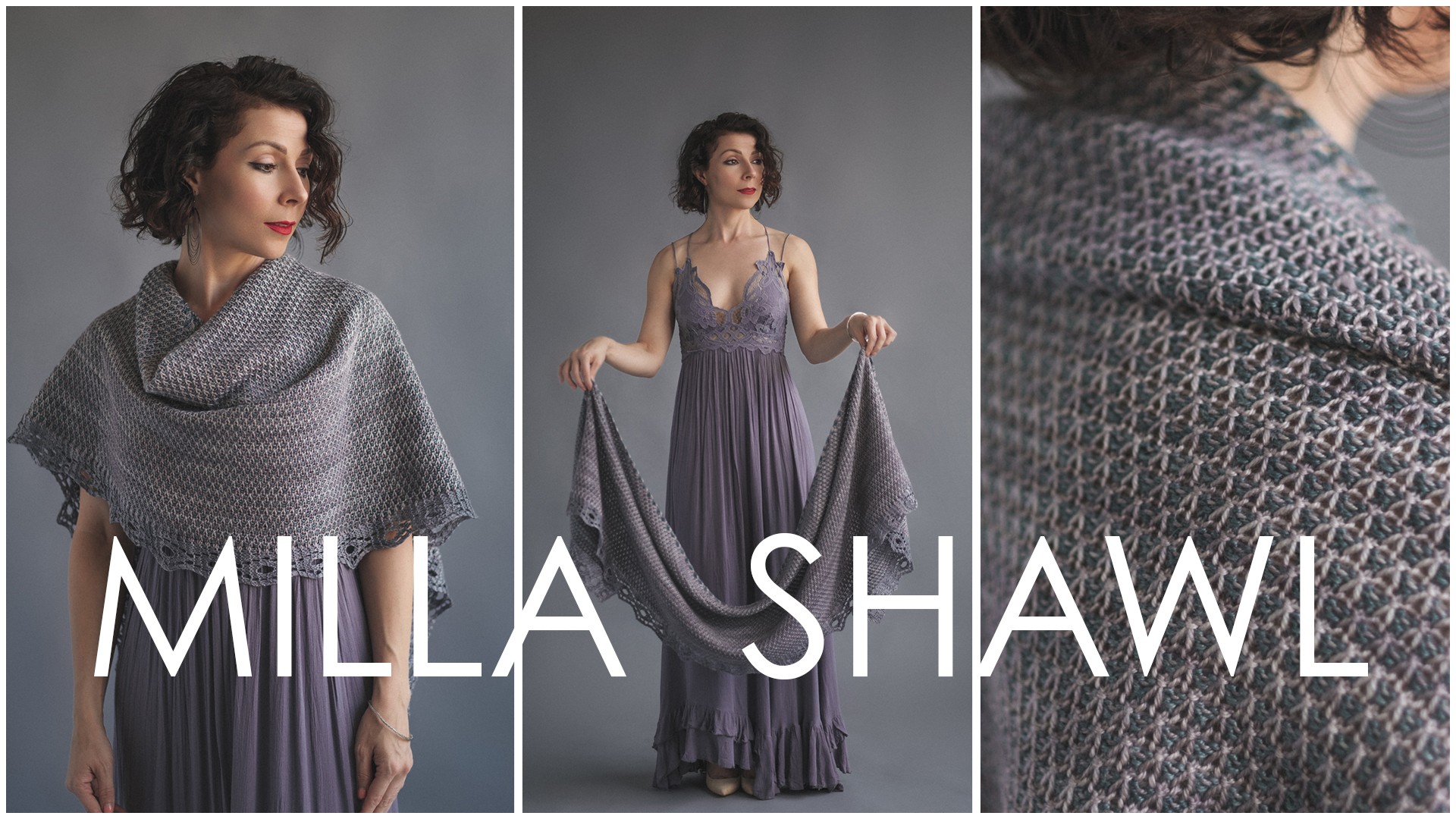 Milla Shawl Pattern - Beginner Mosaic Knitting - Expression Fiber