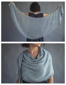 galene beginner knitted shawl pattern