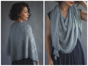 galene beginner knitted shawl pattern
