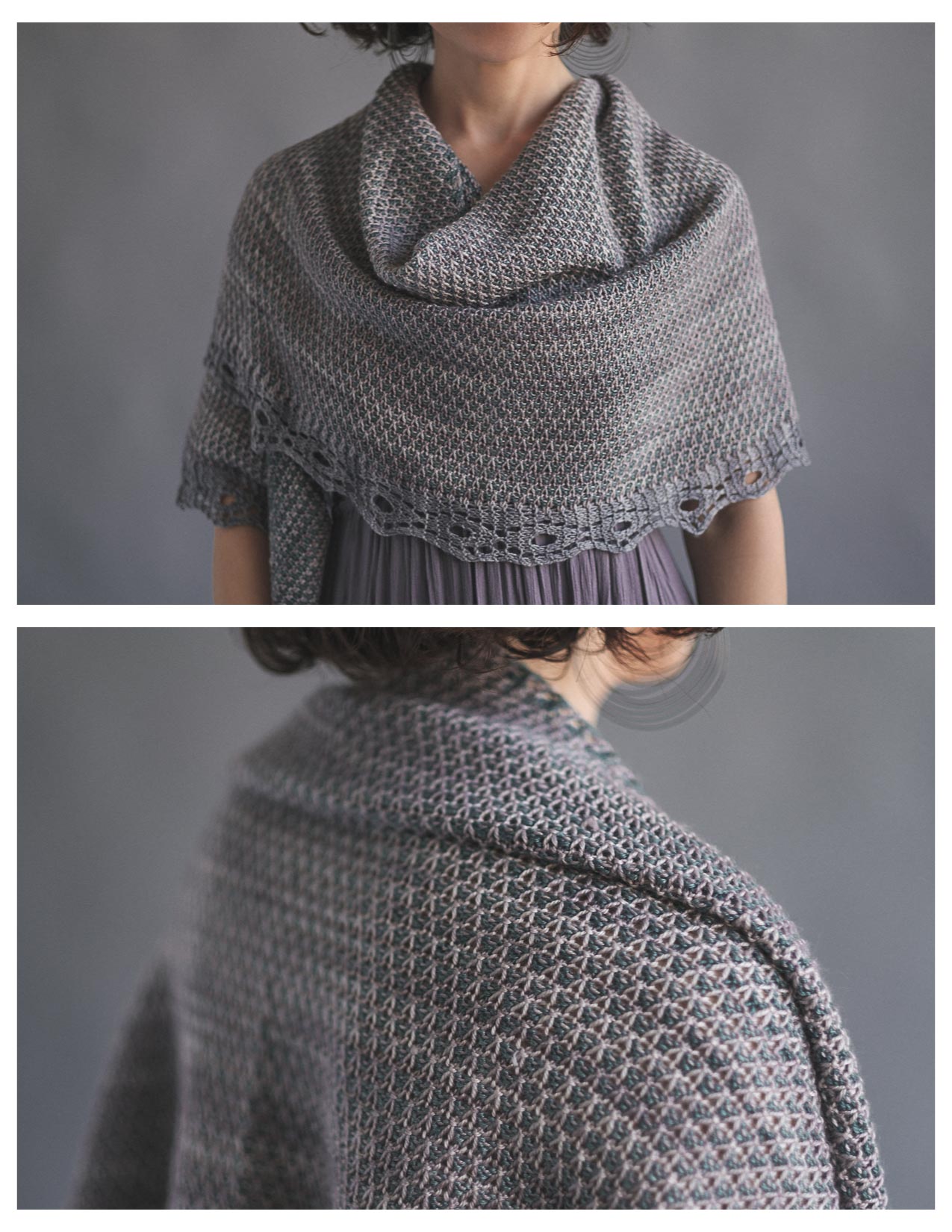 Milla Shawl Pattern - Beginner Mosaic Knitting ...