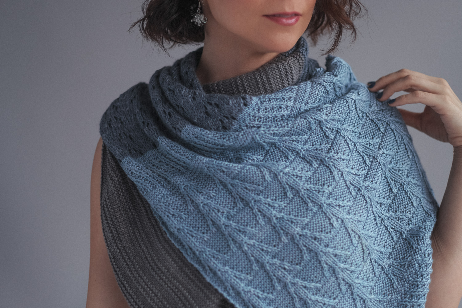 tamsyn skill levels beginner to advanced knitted shawl pattern