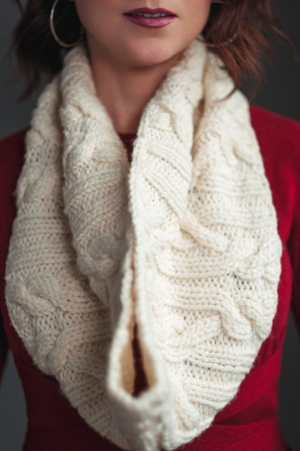 Andrea Knit Cowl - Easy Beginner Pattern! - Expression ...