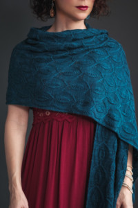 ivy lattice intermediate knit wrap pattern