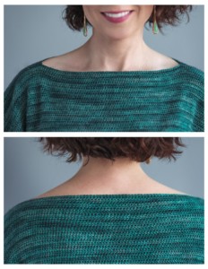 graceful crocheted top