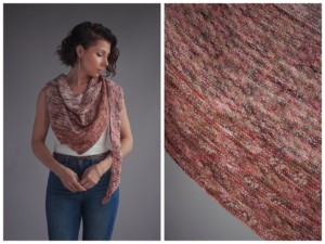 Leander notched knit shawl