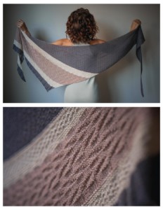 beginner triangle knit shawl pattern