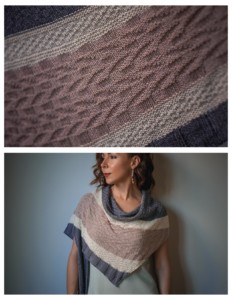 beginner triangle knit shawl pattern