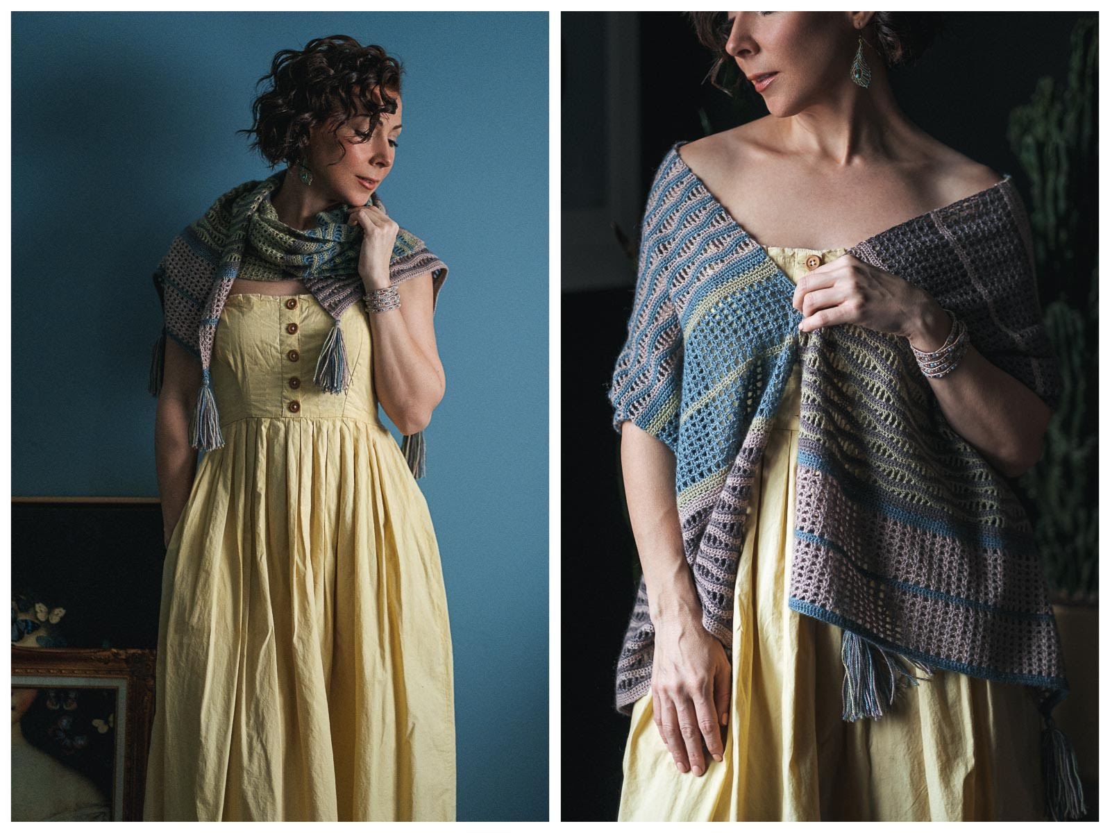 Crochet This Summer Inspired Wrap – Lato – Expression Fiber Arts
