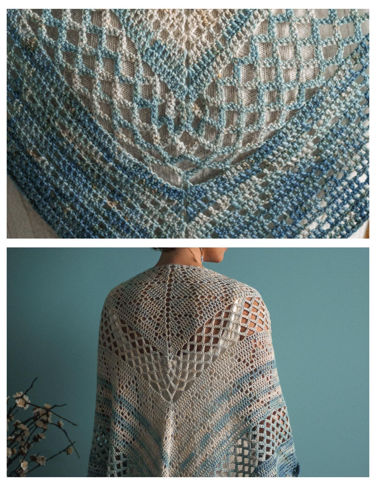 Crochet This Airy Summer Shawl Today – Adamas - Expression Fiber
