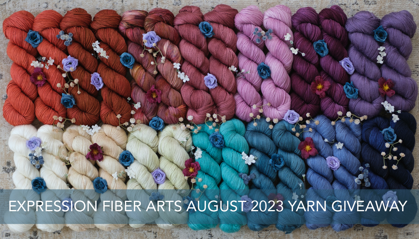 A COLORFUL, GORGEOUS Hand-Dyed Yarn Giveaway! ! - Expression Fiber