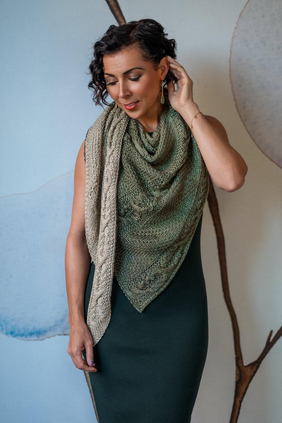 Knit This Richly Cabled Shawl Today – Vineyard – Expression Fiber Arts | A Positive Twist on Yarn