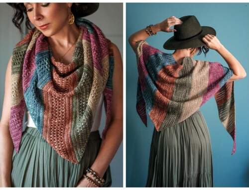 Learn How to Crochet this Fall Inspired, Striped Shawl Today – Chauncey