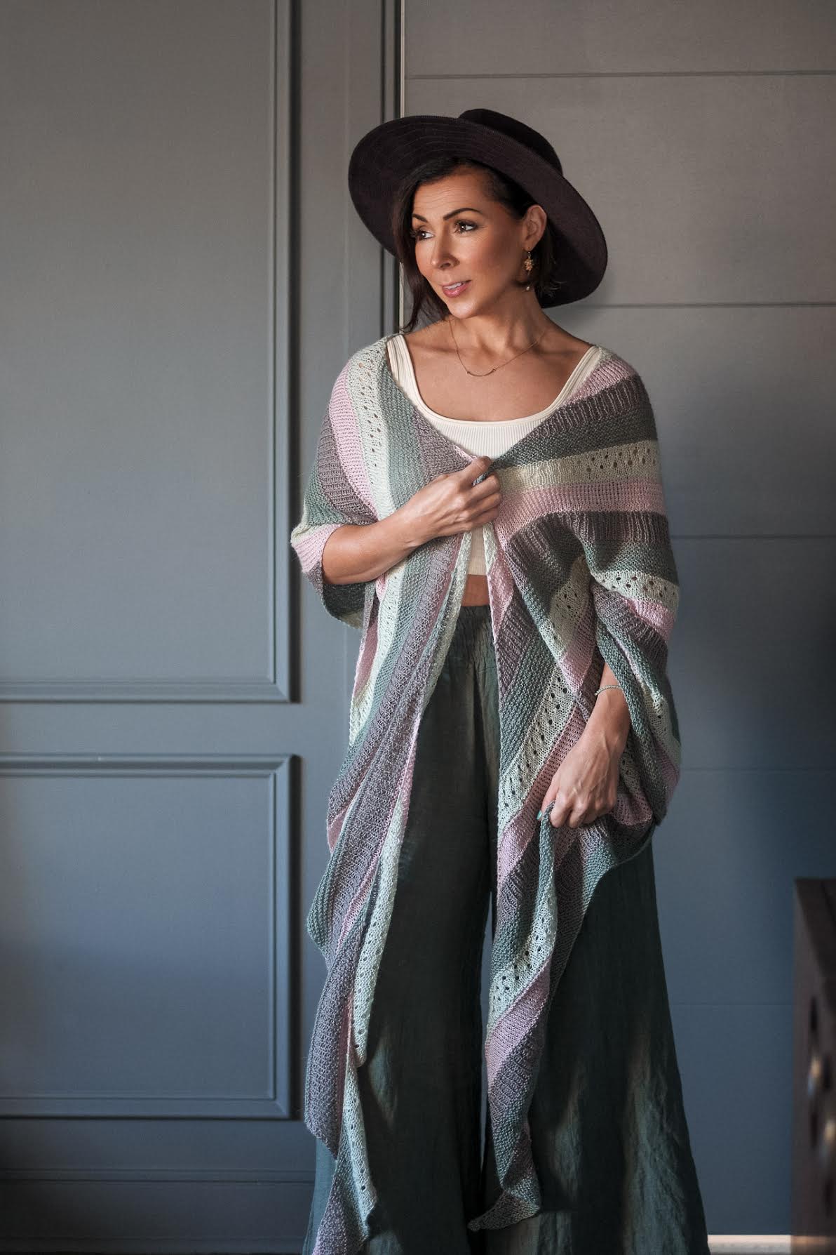 Knit This Cozy Striped Shawl Today – Lilias – Expression Fiber Arts | A Positive Twist on Yarn